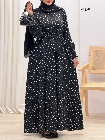 3357-پیراهن بلند پاریس