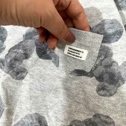 بلوز طوسی بچه گانه تک جیب اورجینال