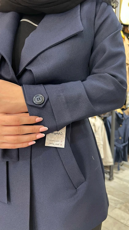 مانتو زنانه کجراه مدل شنل دار