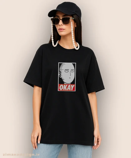 تیشرت لش مردانه و زنانه طرح وان پانچ من شخصیت سایتاما کد 899