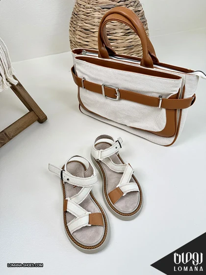 ست کیف وندا و صندل تسمه ای جودون لومانا