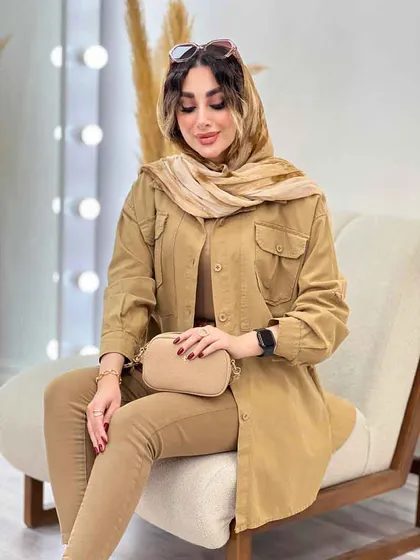 مانتو دو جیب پیله رکسانا