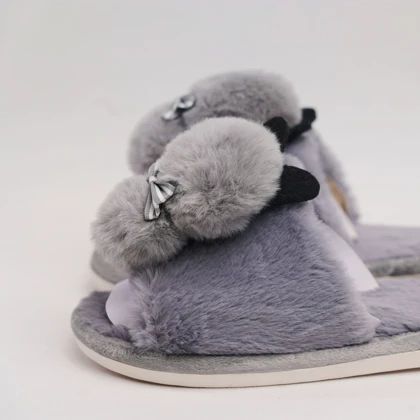 پاپوش مدل پنبه طوسی کد 294879