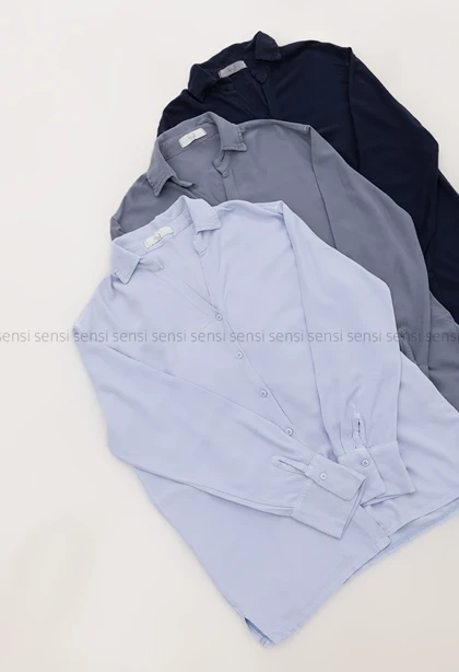 شومیز جلو دکمه cuttonکد1005092