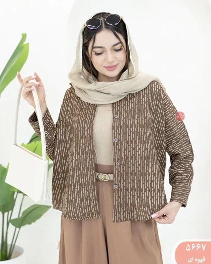 شومیزباکسی طرح دار 5667