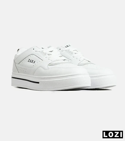 کفش کتانی مردانه و زنانه سفید ZARA مدل 7810