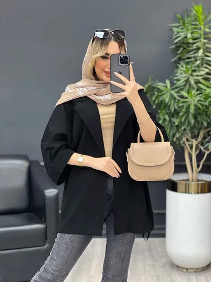 مانتو لینن جیب نما پایین گت