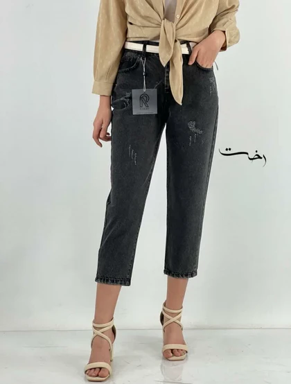 شلوار مام جین تک سایز