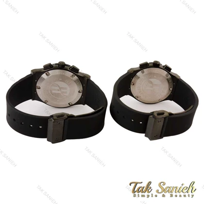 ساعت هابلوت ست سه موتوره مشکی Hublot-4407-S