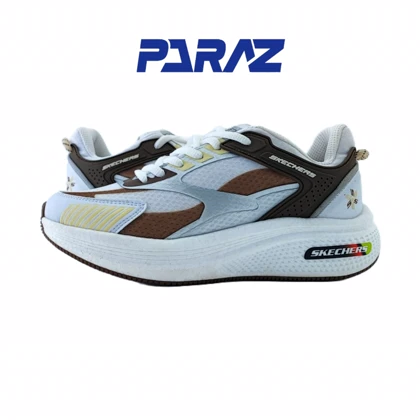 کفش اسپرت و روزمره مردانه برند اسکچرز Skechers مدل مانستر مشکی سفید قهوه‌ای کد 382