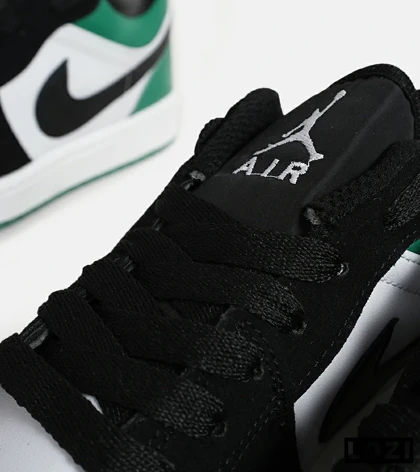 کفش کتانی مردانه سفید مشکی سبز نایک NIKE jordan 1