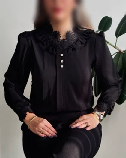 شومیز مجلسی الیزه گیپور دار