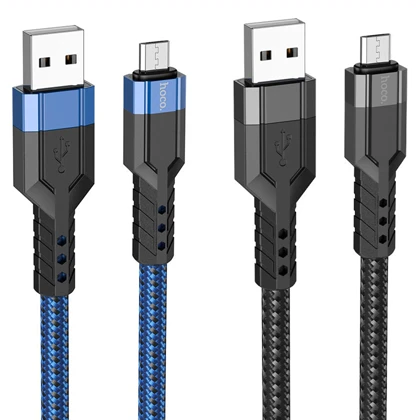 کابل میکرو یو اس بی هوکو HOCO مدل U110 جریان 2.4 آمپر 1.2 متر