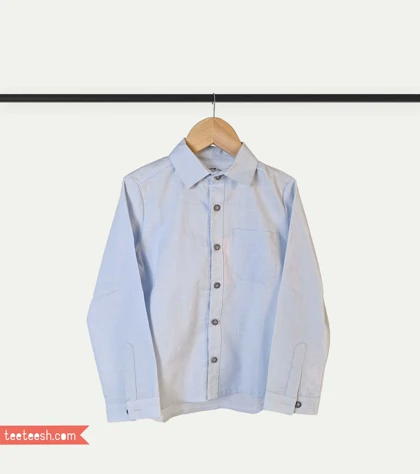 پیراهن لینن اسلپ آبی