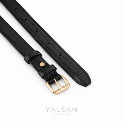 کمربند زنانه چرم یلسان مدل لارن کد 139-GAN