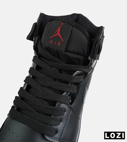 کفش کتانی ساق‌دار مردانه و زنانه مشکی قرمز NIKE jordan 1 مدل 8775