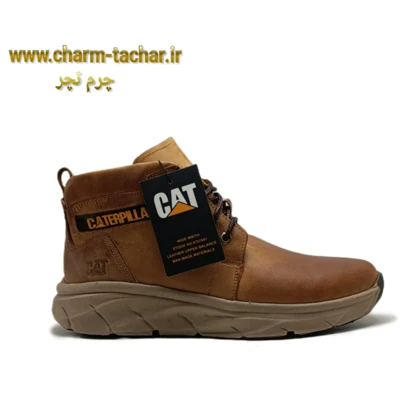 نیم بوت مردانه CAT بندی چرم طبیعی si191