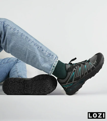 کفش کتانی مشکی آبی سالومون Salomon X ULTRA