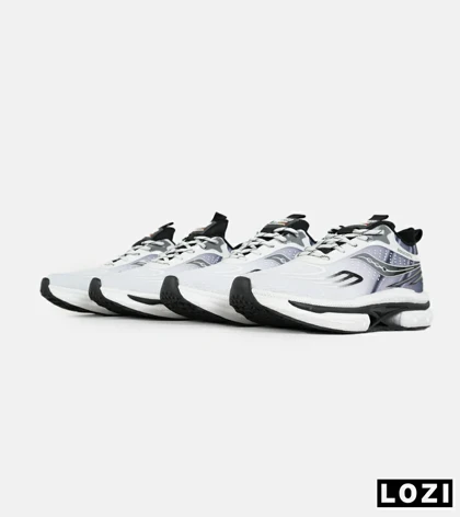 کفش کتانی سفید خاکستری Saucony Axon 3