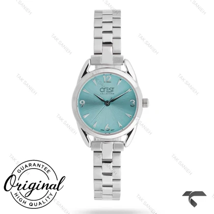 ساعت کرست زنانه مدل 9052-5 صفحه آبی Crest-11264-L