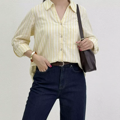 شومیز زنانه قواره دار راه راه