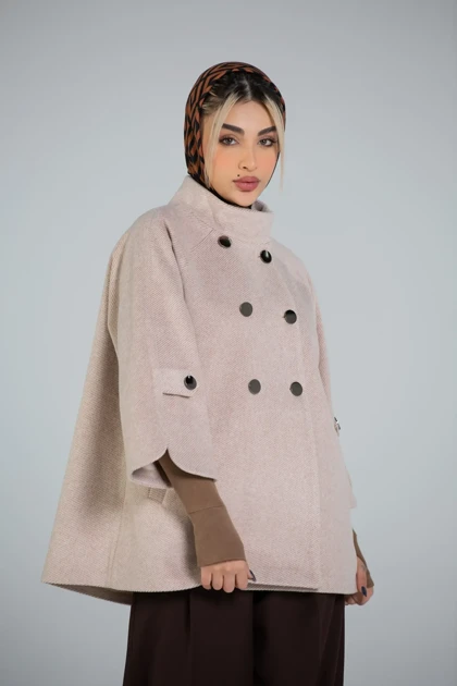 پالتو یقه ایستاده 6 دکمه