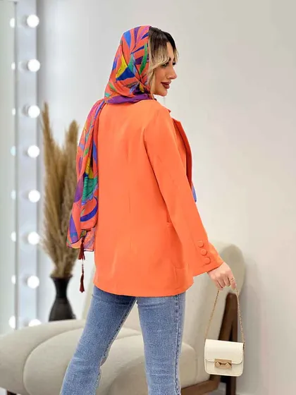 مانتو مازراتی یقه انگلیسی تک جیب