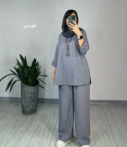 ست مانتو و شلوار پارنا 2