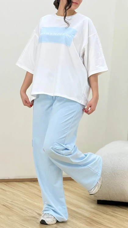 ست تیشرت وشلوار دنس گلکسی