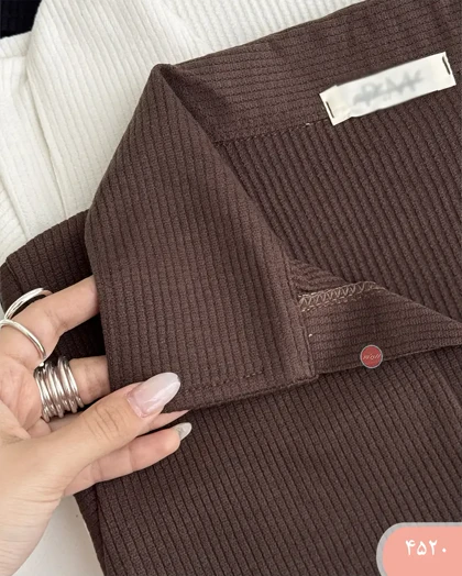 تیشرت کرکره ای یقه دار 4520