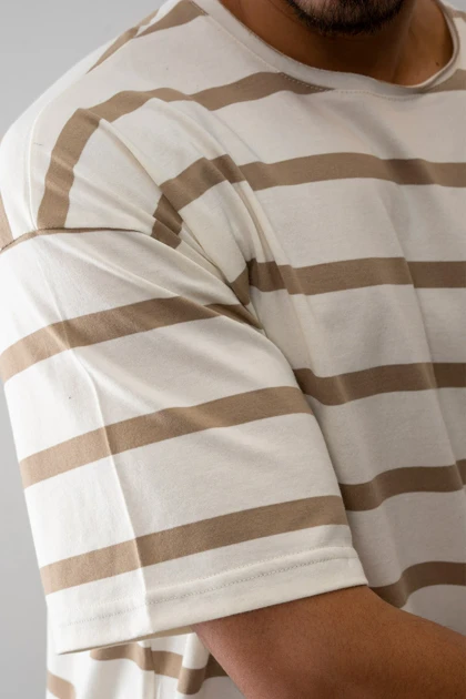 تیشرت راه راه بیسیک مردانه