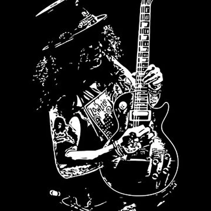 تیشرت guns n roses گانز ان روزز Slash Guitar 6 کد 180807