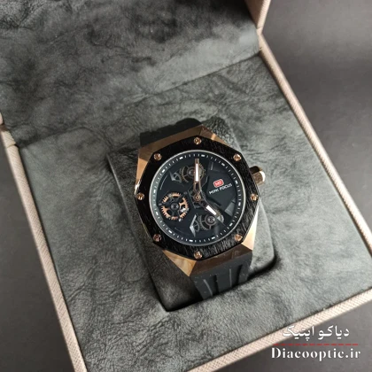 ساعت مچی مردانه اورجینال موتور ژاپنی برند مینی فوکوس سه موتور مدل Mf0422G.01 بند رابر