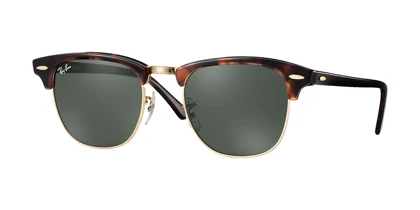 عینک آفتابی RayBan 3016 51 Clubmaster Classic Tortoise Green Classic