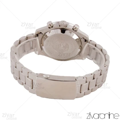 ساعت امگا اسپیدمستر مردانه سه موتوره استیل صفحه مشکی 105695