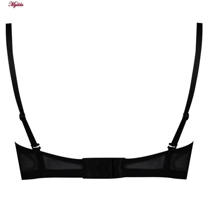 سوتین زنانه لین مدل کاپ‌دار فنردار مشکی کد 4680-702