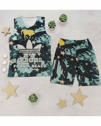 ست تاپ شلوارک مردانه adidas مدل Fornia
