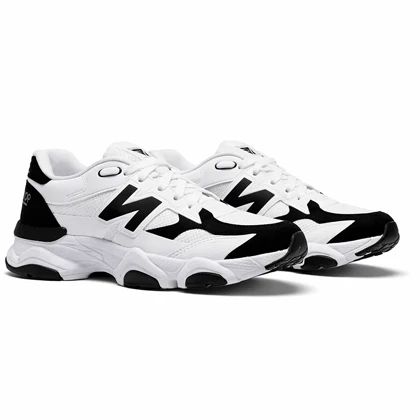 کفش کتانی نیوبالانس 9060 اقتصادی سفید مشکی کد 295207