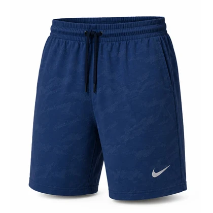 شلوارک ورزشی مردانه نایک مدل Dri Fit-9128 چریکی سرمه ای