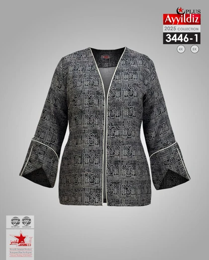 کت مجلسی زنانه شیک سایز بزرگ کد 3446