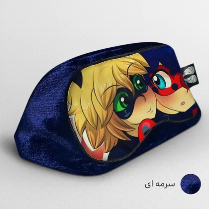 چشم بند بچگانه کاوا ماسک مدل دختر کفشدوزکی کد4