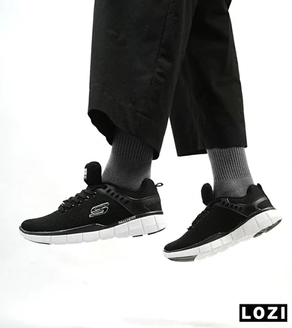 کفش کتانی طبی ورزشی مشکی SKECHERS SKECH-KNIT