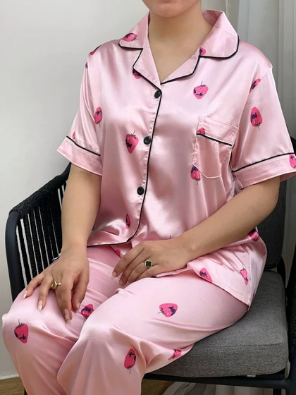 ست سه تیکه ساتن کد 3358