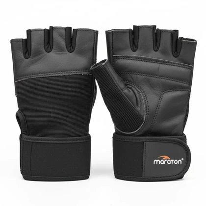 دستکش بدنسازی اسپرت ماراتن مدل AZS-404H1286 مشکی