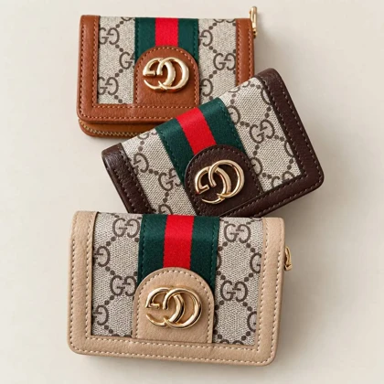 کیف کارت زنانه طرح گوچی (GUCCI)
