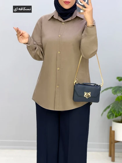 شومیز مانتویی سیلک دلاسو کد 329979