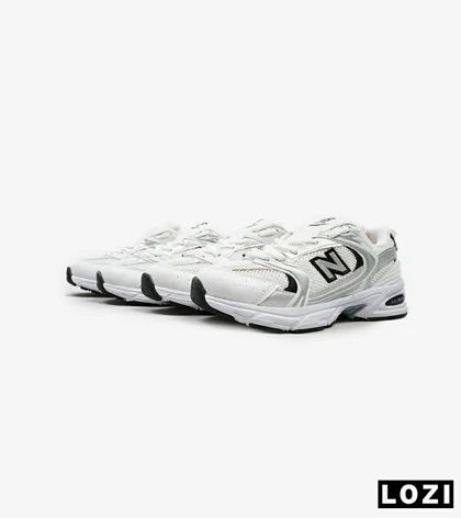 کفش کتانی مردانه و زنانه سفید طوسی NEW BALANCE 530
