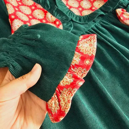 پیراهن یلدایی دخترانه وست دار