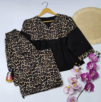 ست کراپ شلوار مدل ماهورا کد 50259