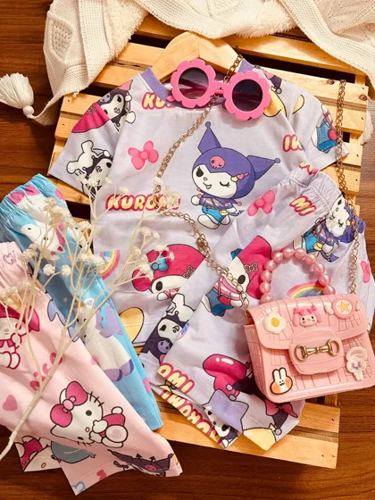 تیشرت شلوارک ملودی و کرومی GAP